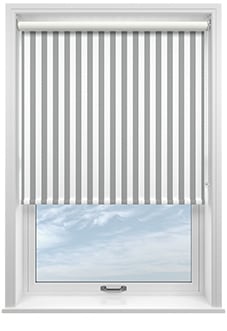 Dartmouth Stripe (Blackout), Pier Grey - Roller Blind